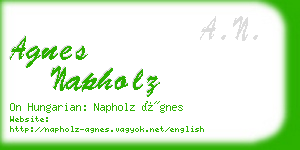 agnes napholz business card